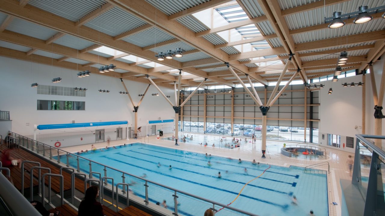 Pool area at Omagh Leisure Complex