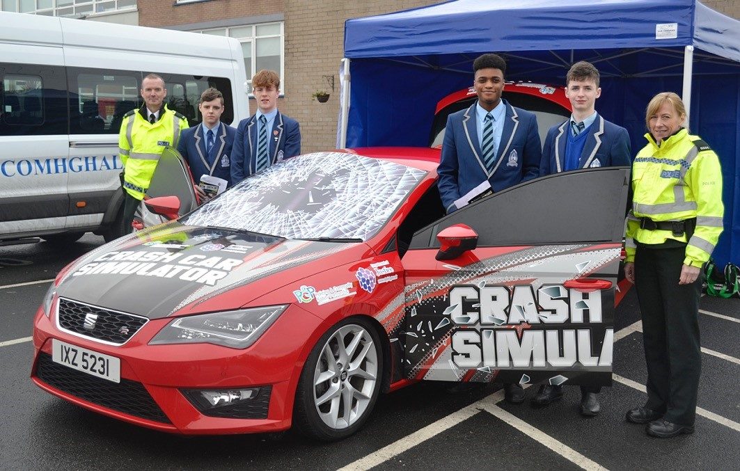 Crash Car Simulator at St Comhgalls 16.01.2017