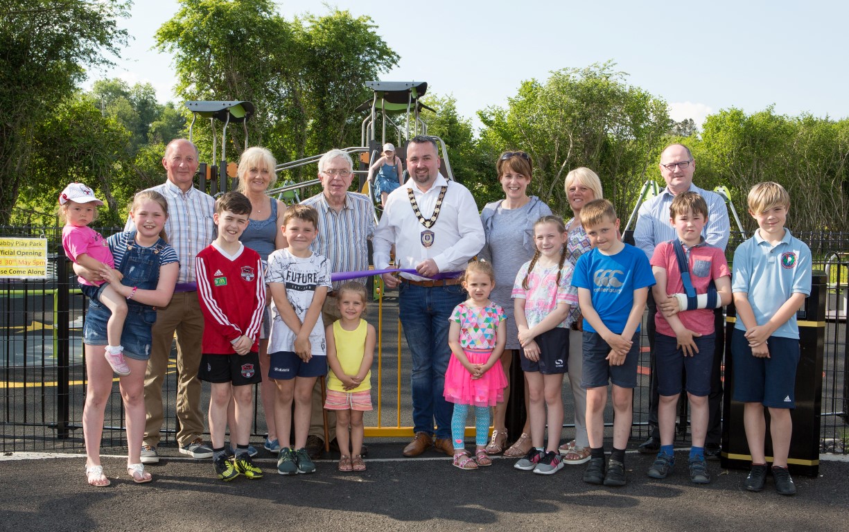 Clabby playpark opens