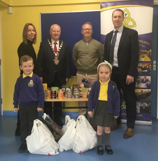 FODC School's Food Project   Chair visits Holy Trinity PS Enniskillen thumb