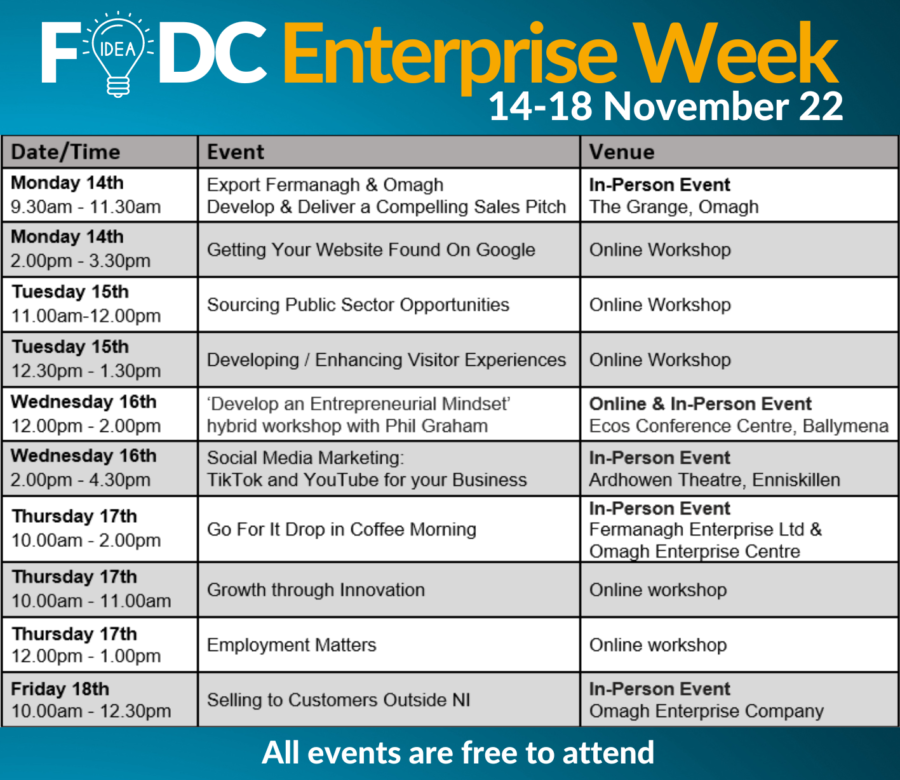 Timetable of Events FODC Enterprise Wk (1)