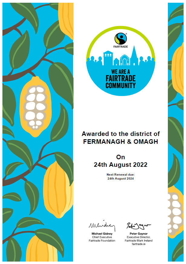 Fairtrade Certificate 2022 2024