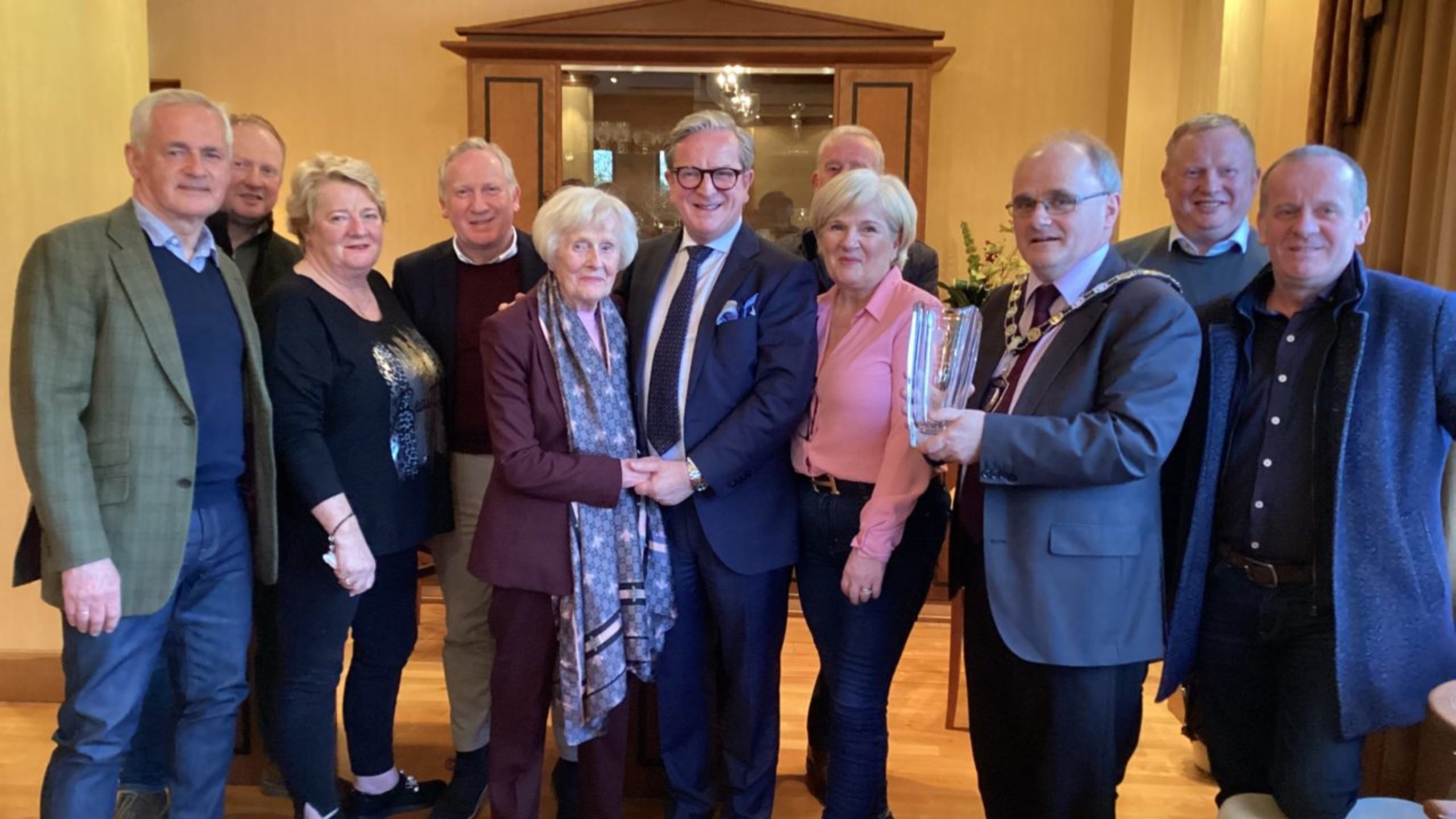 Chair hosts reception for Mr James McGinn Fermanagh & Omagh District