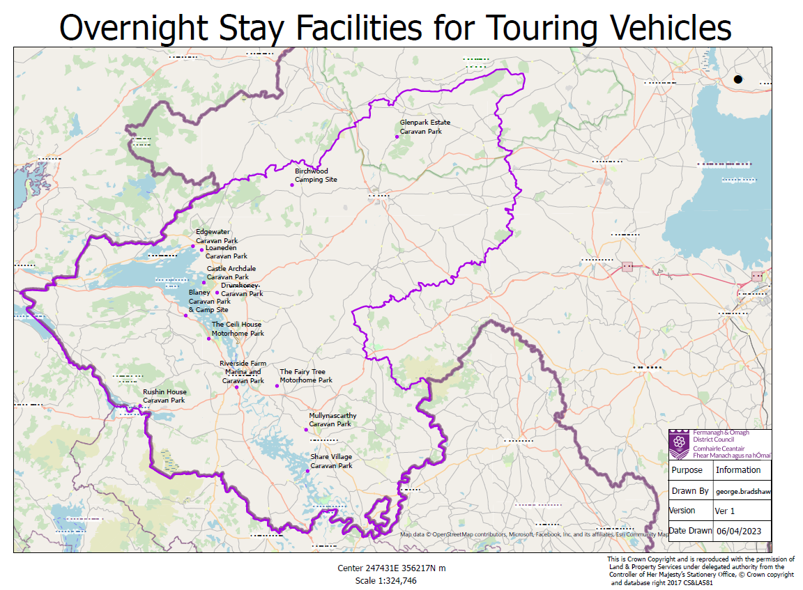 Overnight Stay Facilities for touring vehicles