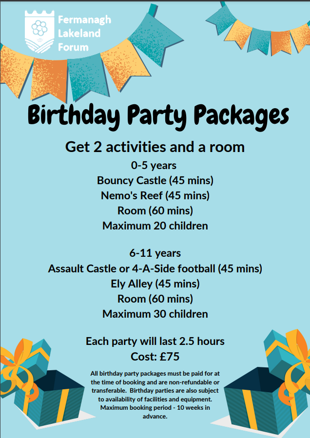 Birthday Party Form (1of2)