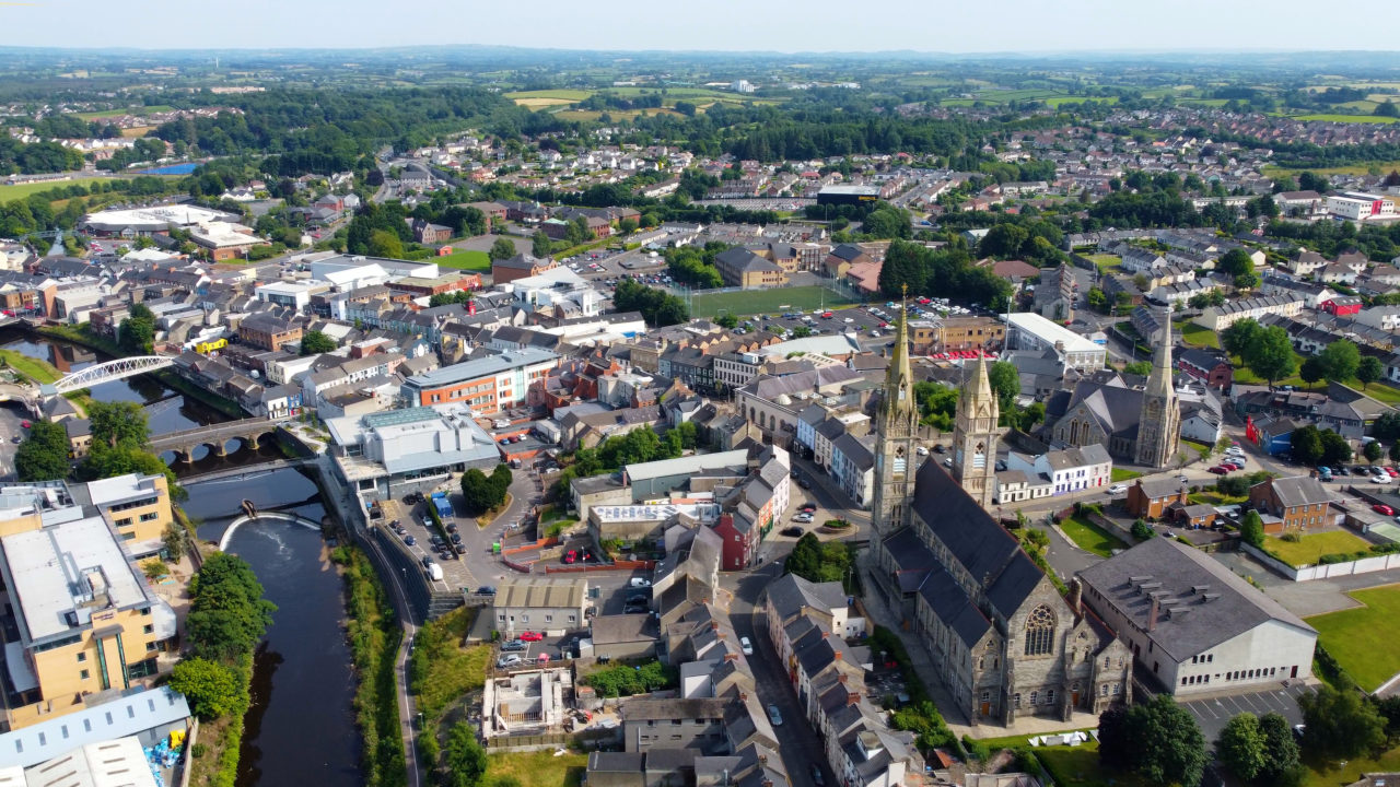Omagh Aerial shutterstock 2019789971
