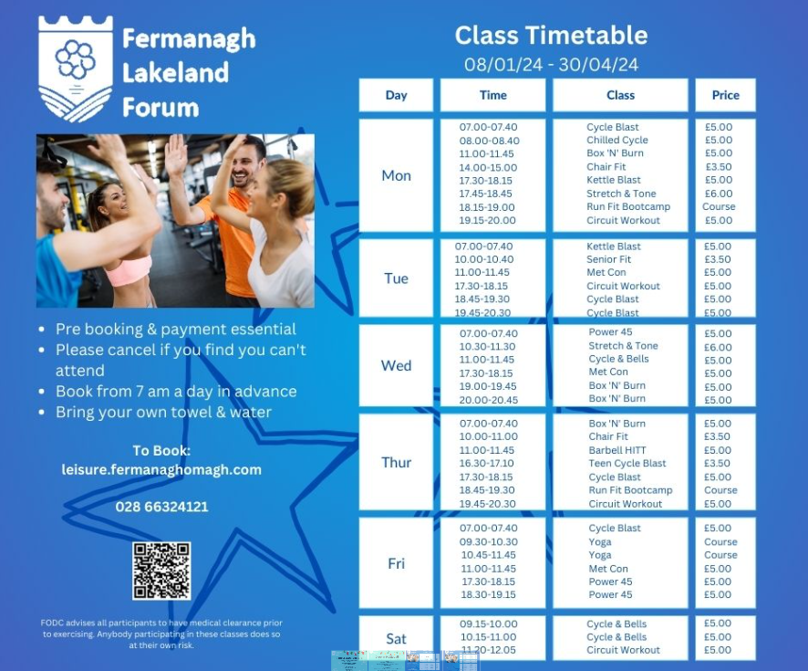 Class Timetable   Jan 2024