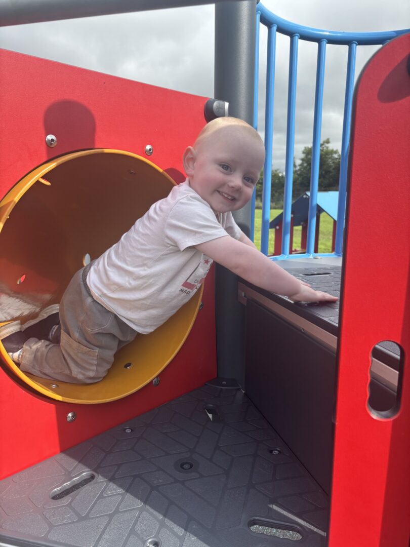 Exploring the newly updated Playpark at Cappagh Villa's Omagh