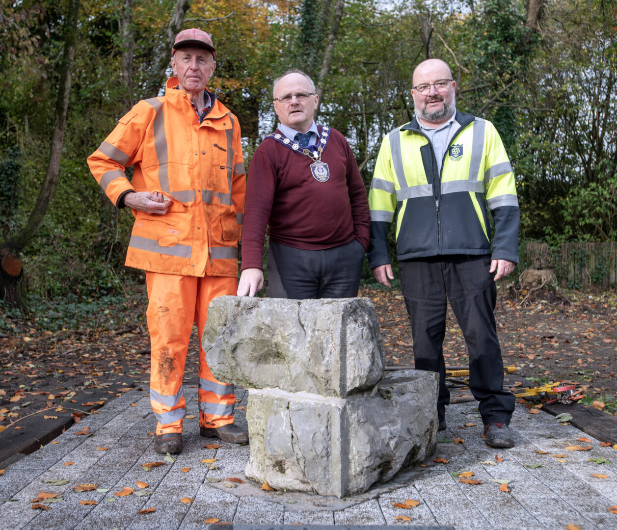 Omagh Railway Memorial RPSI Chair and Maurice Smith FODC