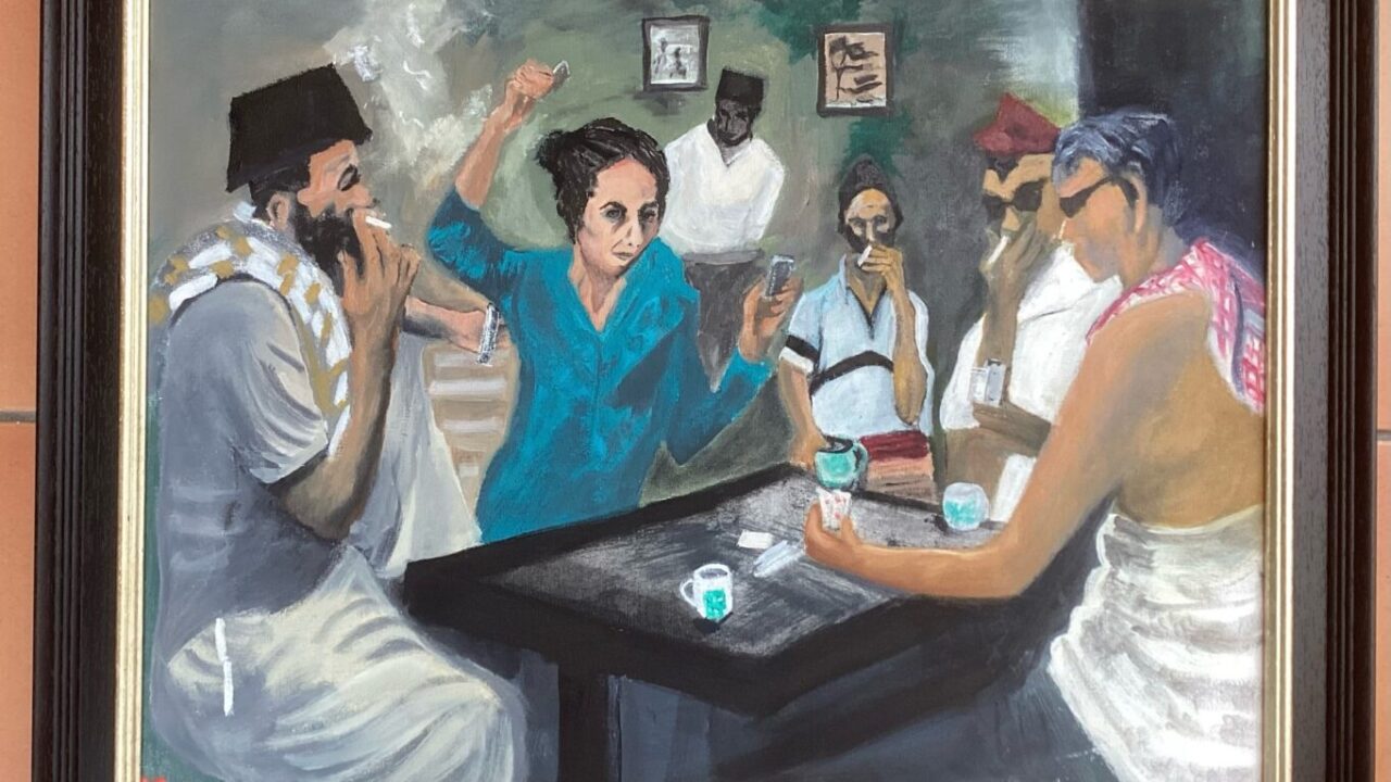 The Big Game by Kate Hinds,oil,2025