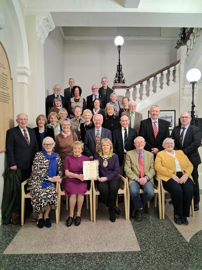 Fermanagh Gardening Socitey members with Vice Chair Cllr Shirley Hawkes and Cllrs