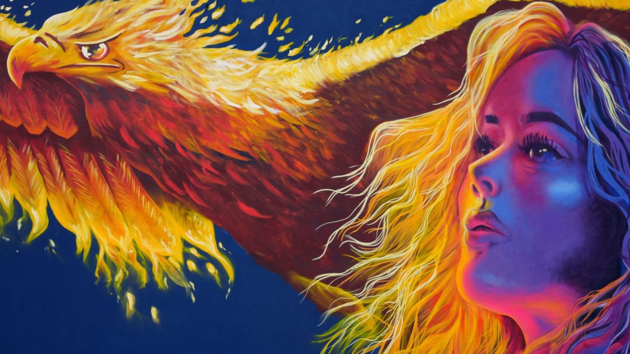 Mural Rise   Launch (red)