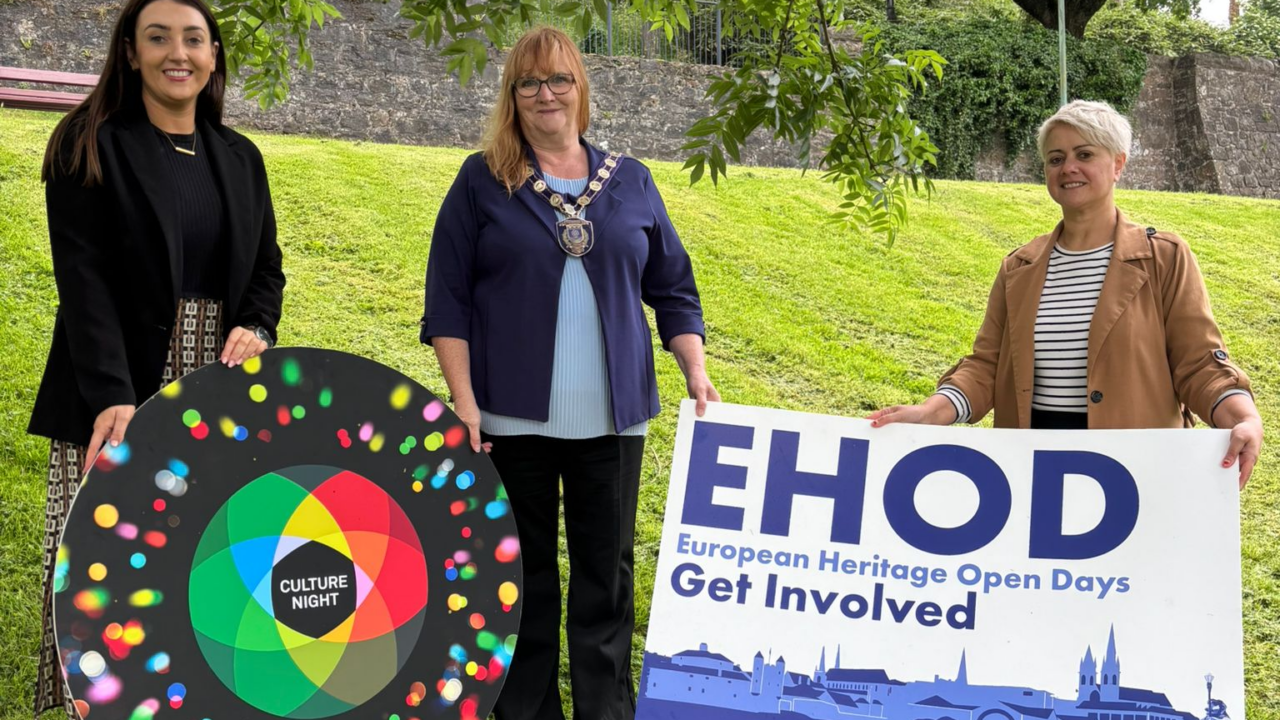 Michelle Greene   FODC Events Offier   Chair Cllr Debbie Coyle and Isobel Brennan Heritage Officer FODC