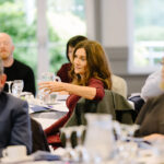 Delivery Partner, Jenny Irvine from ARC Healthy Living, speaks at the PEACEPLUS Networking Event held in October 2025.