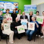 Chairman of Fermanagh and Omagh District Council, Councillor Barry McElduff, pictured with Arlene Ennis, PEACEPLUS Project Officer, Ryan Tracey and Geraldine Keys of FOCUS, alongside participants at the launch of the new PEACEPLUS-funded programme, I Want You To Know About Me. The initiative will engage Irish Traveller, newcomer and ethnic minority, and LGBTQIA+ communities from across the Fermanagh and Omagh District through a range of creative, cultural and skills-based activities that promote inclusion, celebrate diversity and strengthen community connections.