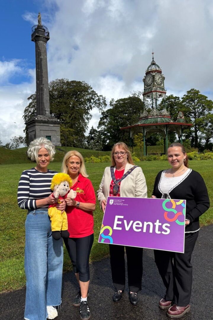 Catherine Scott, Jo Jingles, Cllr Debbie Coyle, hats off to forthill
