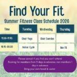 Summer Class Schedule 26 FB